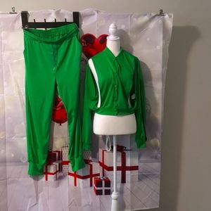 Women's 2piece pants suit jersey style